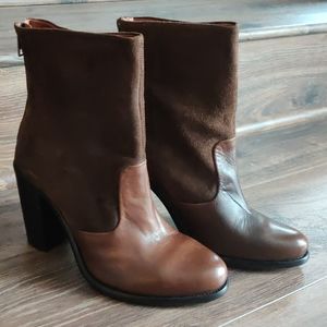 AllSaints two-tone Hessian boot. NEVER WORN.